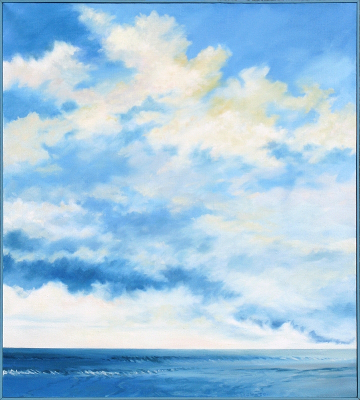 Outer Banks Clouds, 40x36 inches, oil on canvas, 2000.JPG