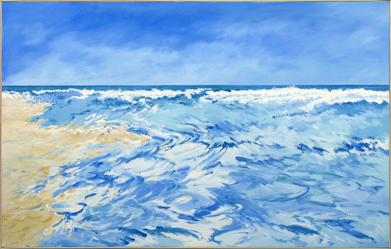 Pea Island Surf 3, 38x60 inches, oil on canvas, 2015.JPG
