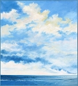 Outer Banks Clouds, 40x36 inches, oil on canvas, 2000