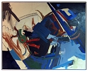 Scramble, 5x6 feet, oil on canvas, 1967