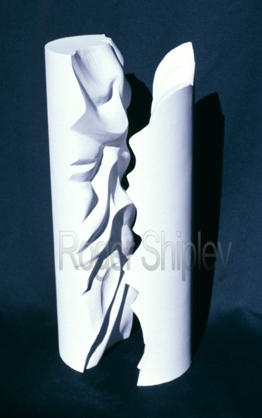 PP64, variation 2, side view, 8x6x18 inches, cast marble, 1987.jpg