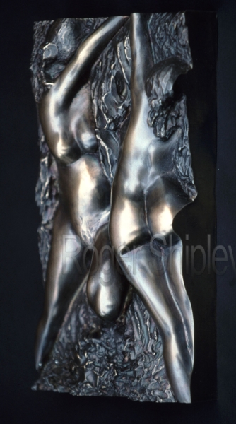 PP76, Summer Frolic 2, 3 qtr view, 5x2.5x9 inches, cast bronze, 1994.jpg