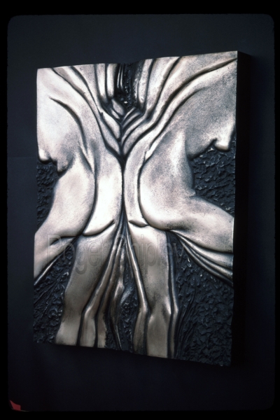 PP81, Summer Frolic 7, 3 qrt view, 19x16x1.5 inches, cast bronze, 1996.jpg