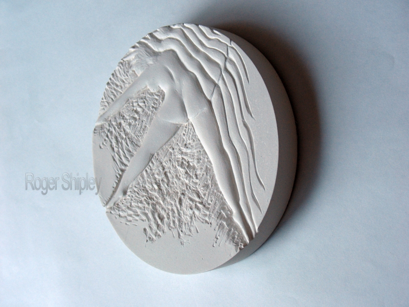 PP82, Summer Frolic 8, 3 qrt view, 6 inches dia., cast marble, 2007.jpg