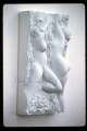 PP76, Summer Frolic 2, 3qtr view, 5x2.5x9 inches, cast marble, 1994