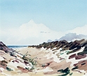 Dunes, 10x11.5 inches, watercolor, 2005