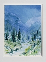 Grand Tetons 1, 14x10.5 inches, watercolor, 2011
