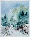 Woodland Path, 11x9 inches, watercolor, 2006